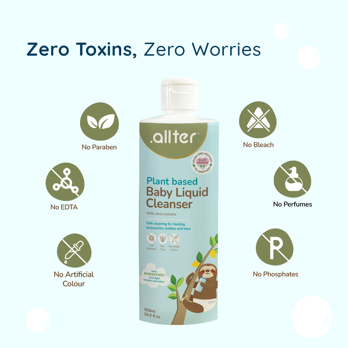 .allter Liquid Cleanser With Bio Enzymes For Babies