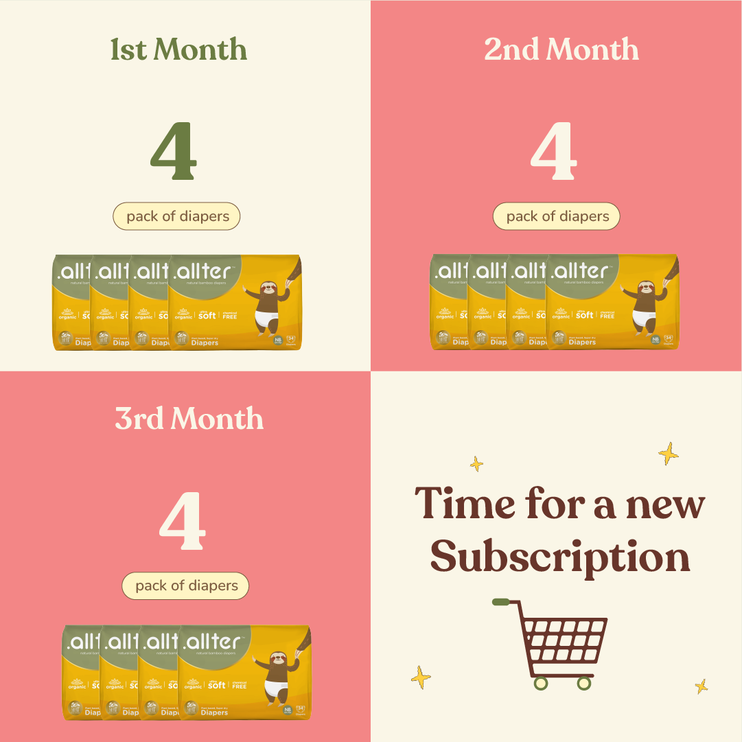 3 Month Subscription- Diapers