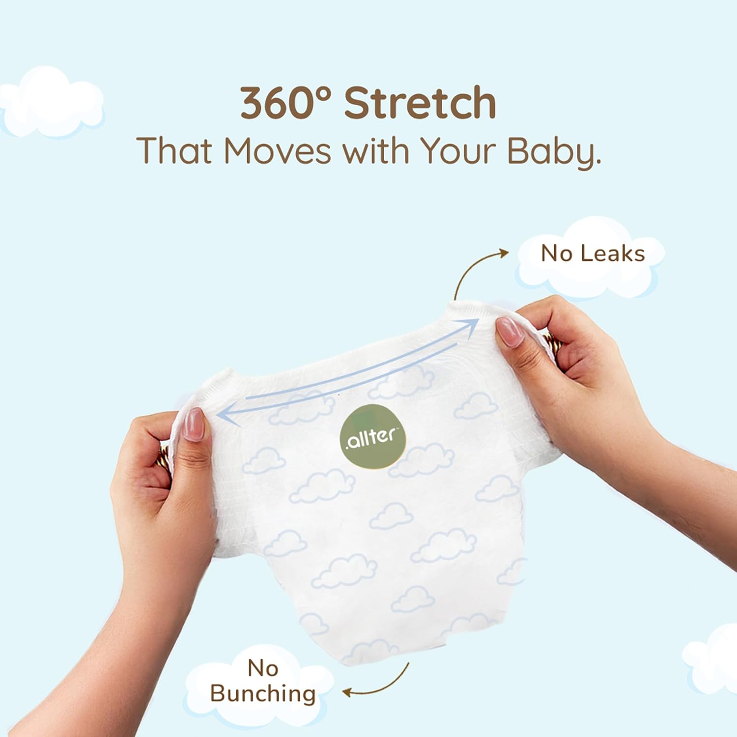 Baby Essentials Combo : Breeze Baby Diaper Pants & 99% Baby Water Wipes (Pack of 2)