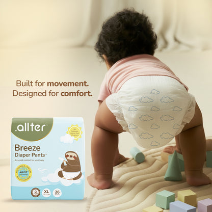Comfort & Care Combo: Breeze Diapers & Baby Laundry Liquid (Pack of 2)