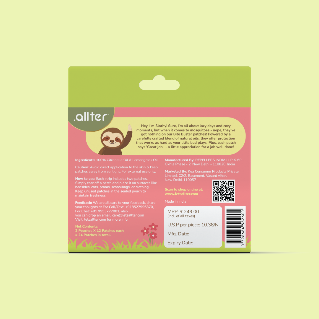 Bite Busters Mosquito Repellent Patches