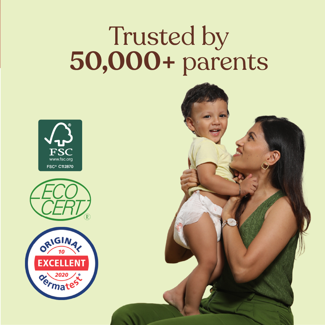 Organic Bamboo Diaper Pants- Medium Size (9-14kgs)
