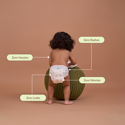 Organic Bamboo Diaper Pants- Medium Size (9-14kgs)