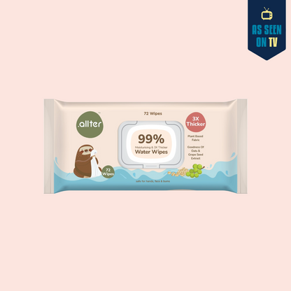 .allter Baby Wipes || 99% Water || 72 Wipes Per Pack
