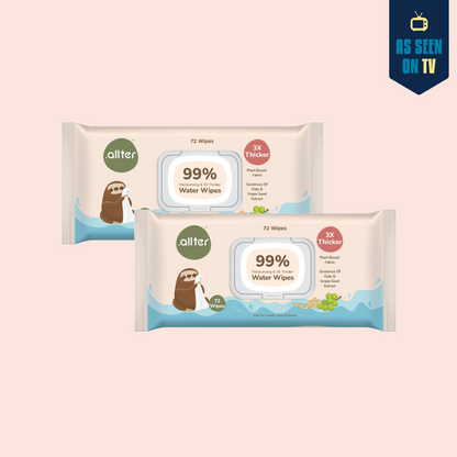.allter Baby Wipes || 99% Water || 72 Wipes Per Pack