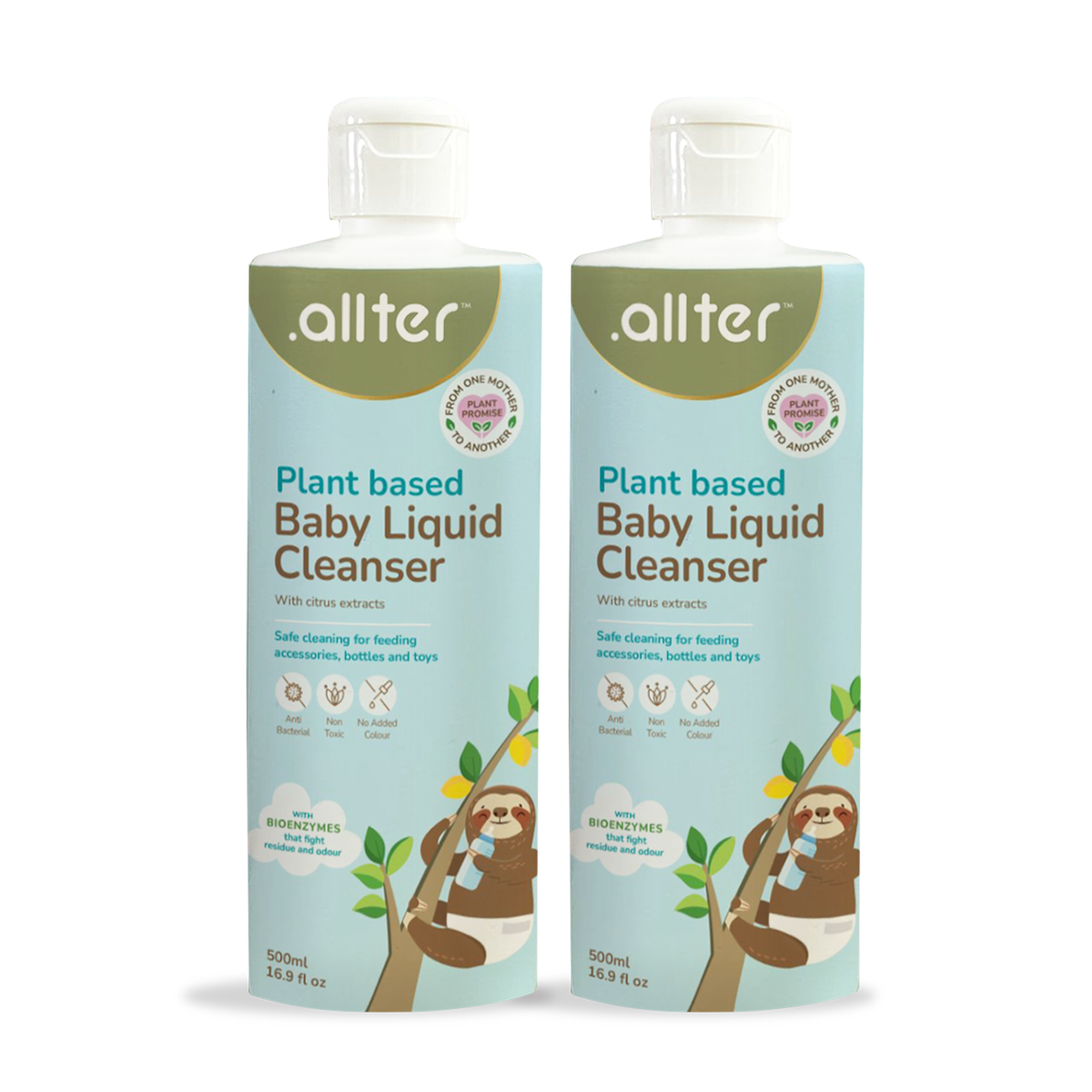 .allter Liquid Cleanser With Bio Enzymes For Babies (Pack of 2)